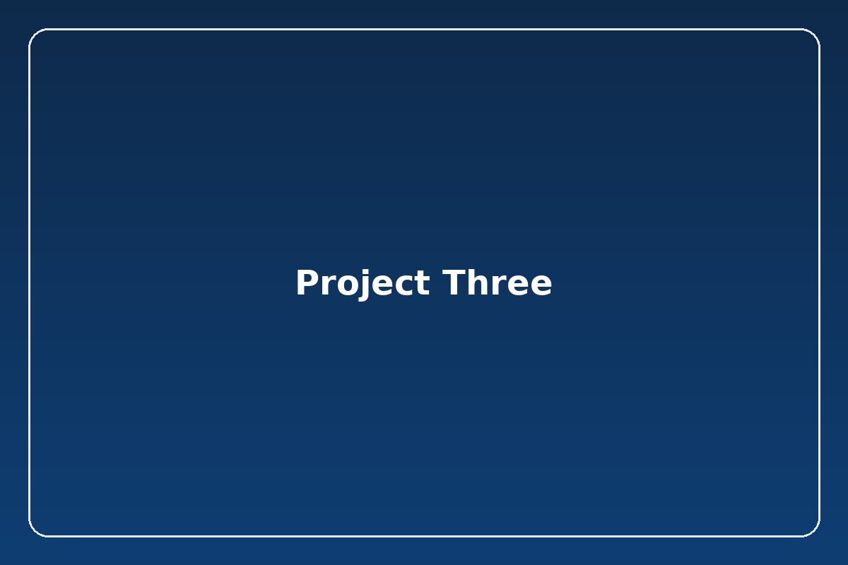 Project 3